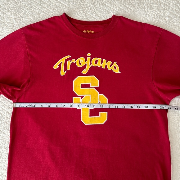 USC Trojans Graphic Logo T-Shirt Tee Vintage Large Authentic Apparel - Picture 3 of 7